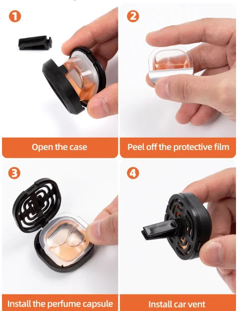 Difusor com fragrância para carro